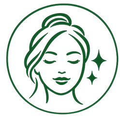 Face outline with a sparkle