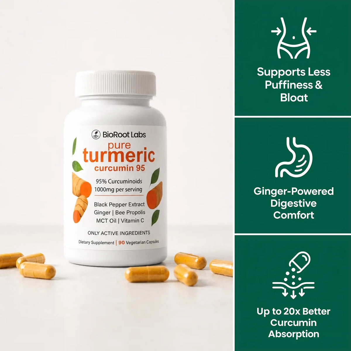 Turmeric Curcumin Capsules (1,000mg)