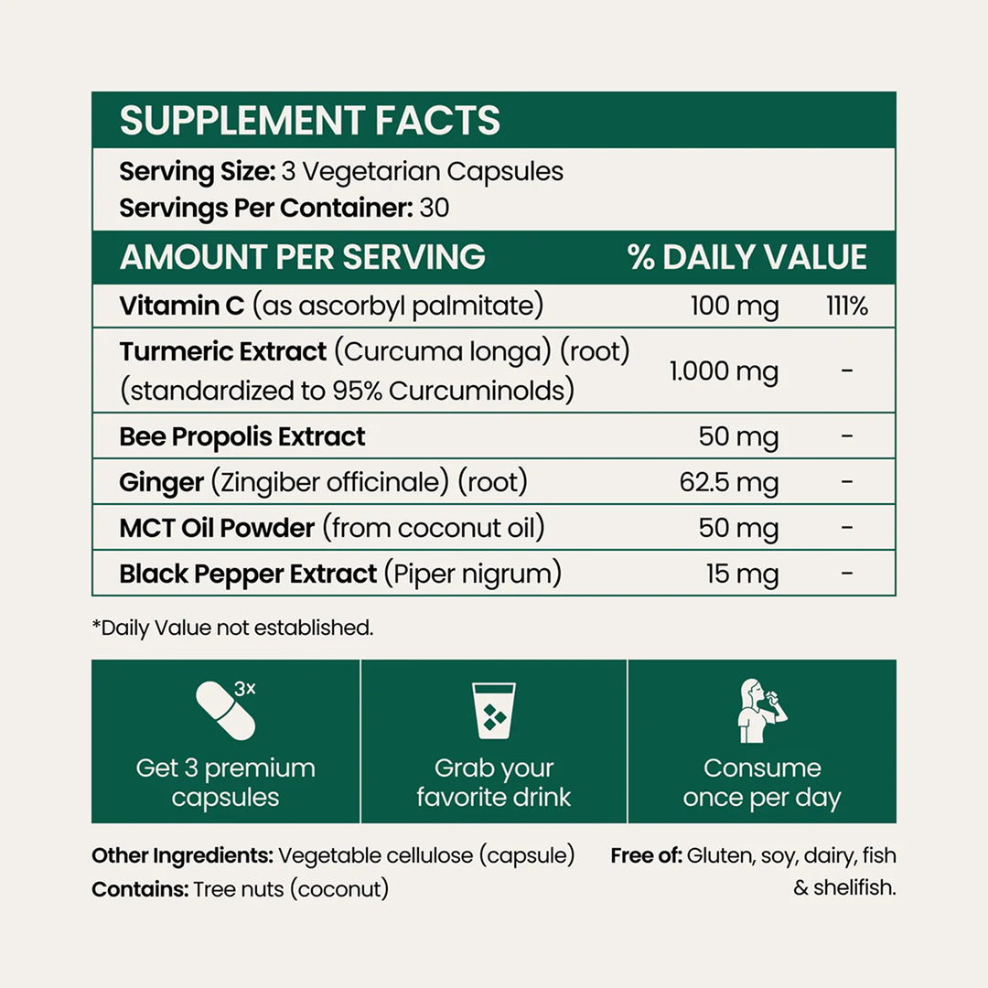 Turmeric Curcumin Capsules (1,000mg)